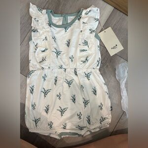 Kyte Baby Eucalyptus Baby Romper